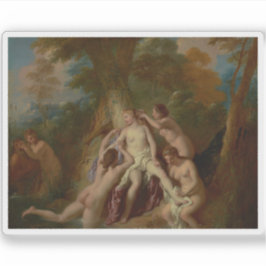 Jean-François de Troy: Diana und ihre Nymphen Bade Aufkleber