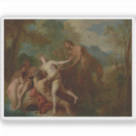 Jean-François de Troy - Pan und Syrinx Aufkleber