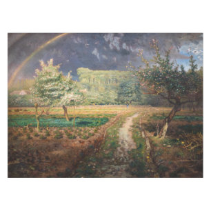 Jean-Francois Millet - Frühjahr in Barbizon Tischdecke