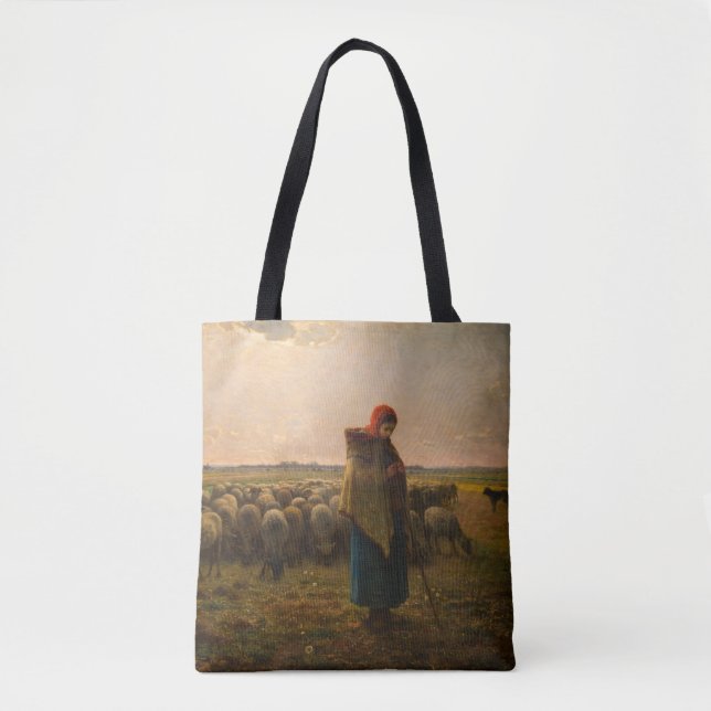 Jean-Francois Millet - Hirdess and Flock 1863 Tasche (Vorderseite)