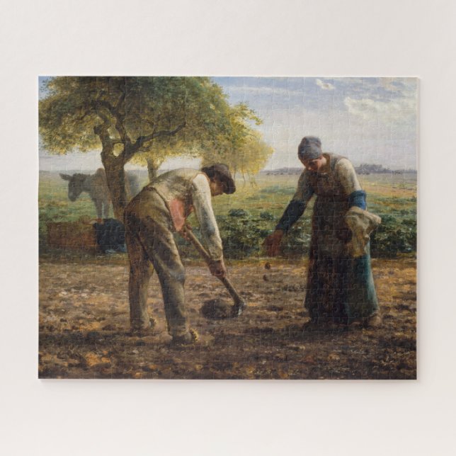 Jean-Francois Millet - Kartoffelpflanzer (Horizontal)