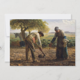 Jean-Francois Millet - Kartoffelpflanzer Dankeskarte