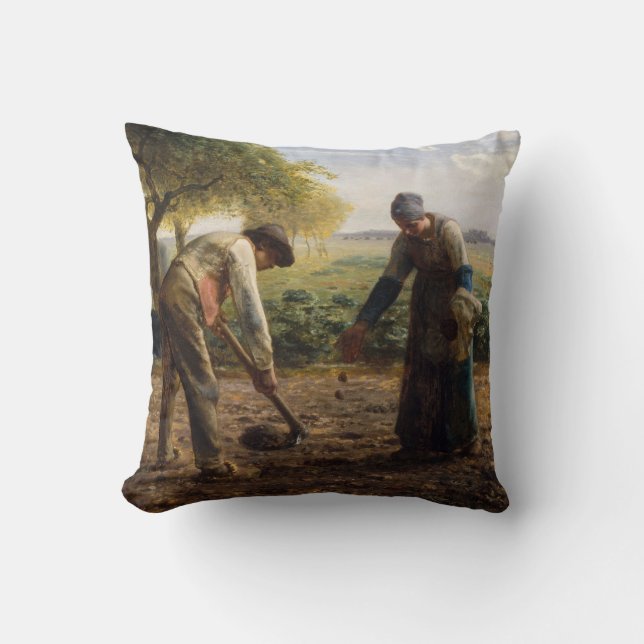 Jean-Francois Millet - Kartoffelpflanzer Kissen (Vorderseite)
