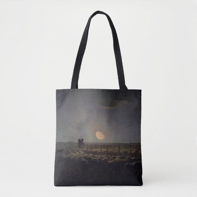 Jean-Francois Millet - Sheepfold, Mondlicht 1860 Tasche (Vorderseite)