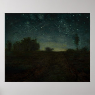Jean-Francois Millet - Sternennacht Poster