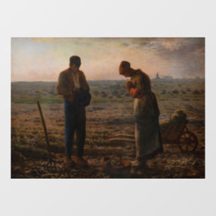 Jean-Francois Millet - The Angelus Fensteraufkleber