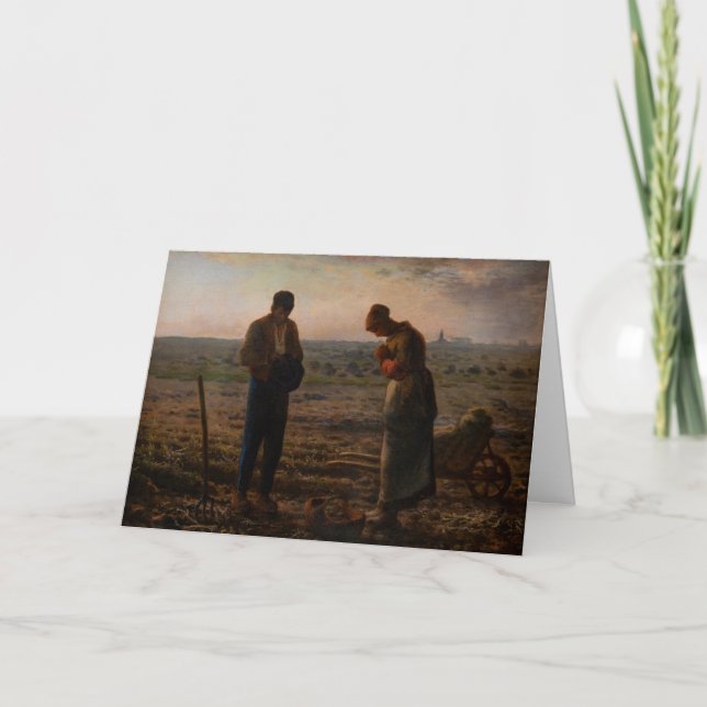 Jean-Francois Millet - The Angelus Karte (Vorderseite)
