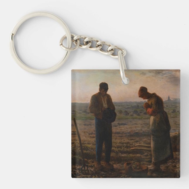 Jean-Francois Millet - The Angelus Schlüsselanhänger (Vorderseite)