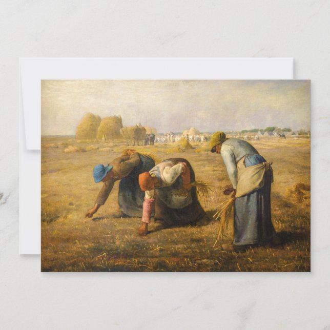 Jean-Francois Millet - The Gleaners Dankeskarte (Vorderseite)
