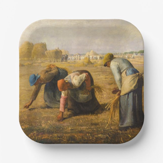 Jean-Francois Millet - The Gleaners Pappteller (Vorderseite)