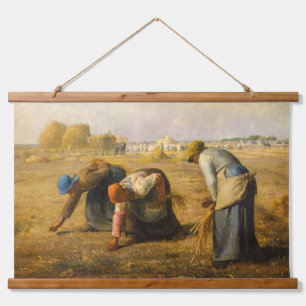Jean-Francois Millet - The Gleaners Wandteppich Mit Holzrahmen