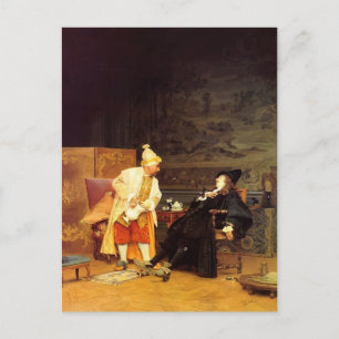 Jean Georges Vibert - The Sick Doctor Postkarte