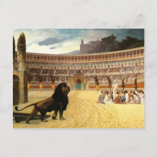 Jean Gerome - Das letzte Gebet des Christlichen Mä Postkarte