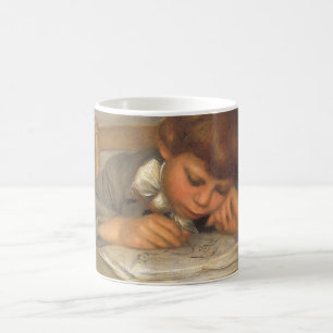Jean gezeichnet von Pierre Renoir, Vintage Fine Ar Kaffeetasse
