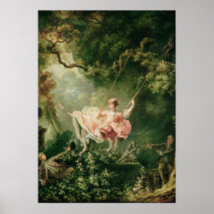 Jean-Honoré Fragonard - das Schwingen, Poster