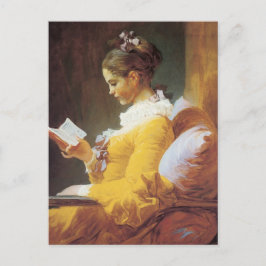 Jean-Honore Fragonard Der Leser Postkarte