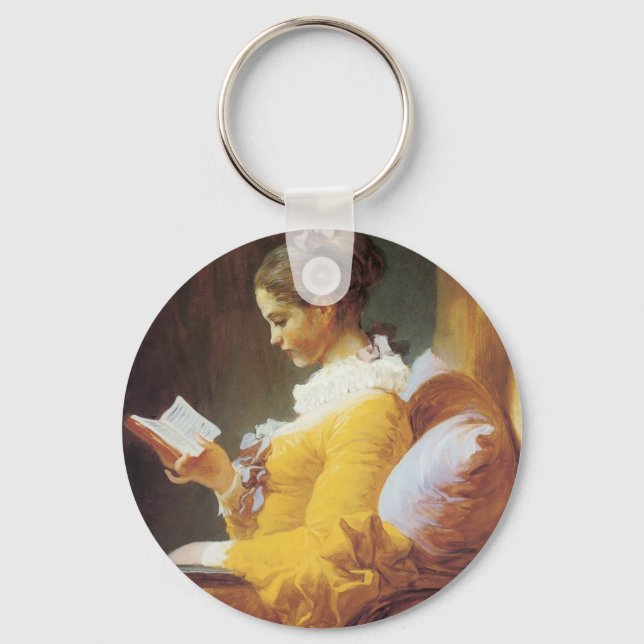 Jean-Honore Fragonard Der Leser Schlüsselanhänger (Vorderseite)