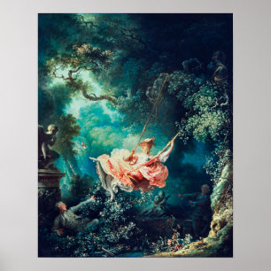 Jean-Honore Fragonard: Die Swing Poster