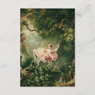 Jean-Honoré Fragonard - The Swing, Begleitkarte