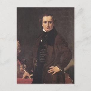 Jean Ingres - Porträt des Bildhauers Lorenzo Postkarte