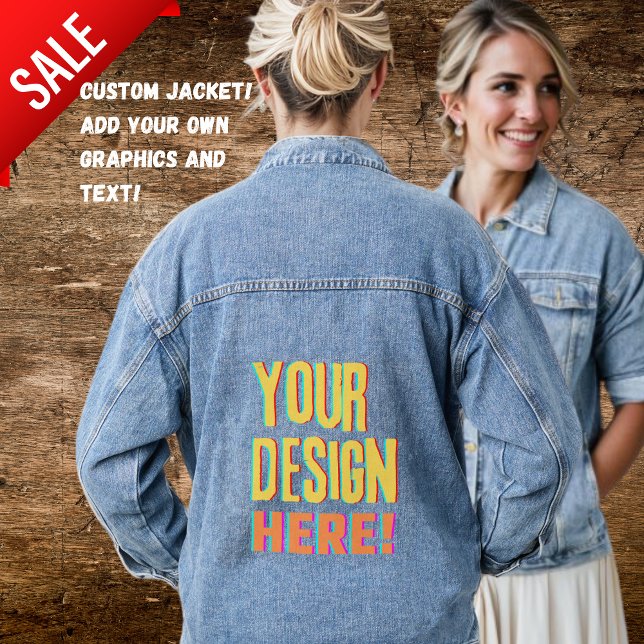 Jean Jacket mit Personalisierter Grafikmarke CUSTO Jeansjacke (Von Creator hochgeladen)