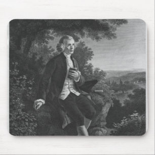 Jean-Jacques Rousseau, der 'Emile verfasst Mousepad