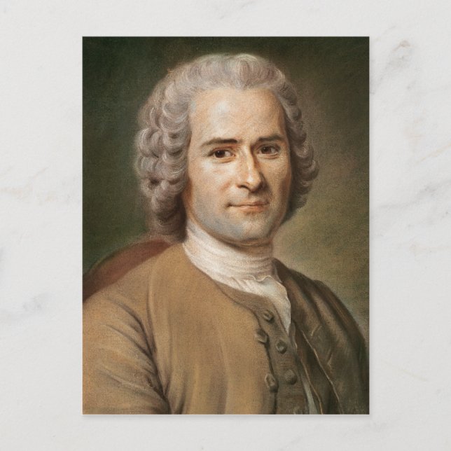 Jean-Jacques Rousseau nach 1753 Postkarte (Vorderseite)