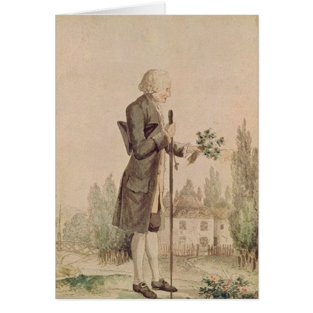 Jean-Jacques Rousseau recueillant des herbes (Devant)