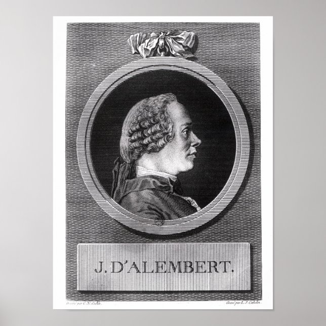 Jean le Rond d'Alembert Poster (Vorne)
