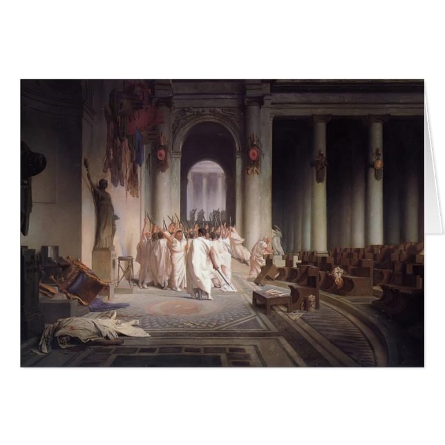 Jean-Leon Gerome- der Tod von Caesar (Vorderseite (Horizontal))