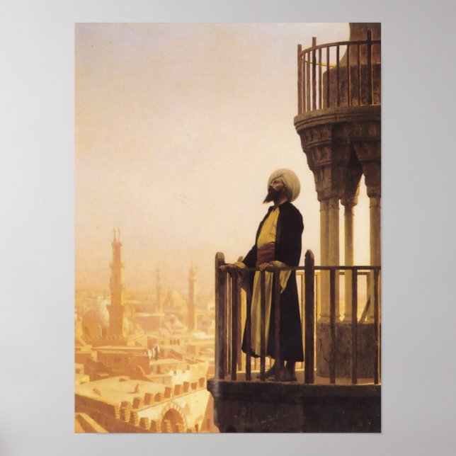 Jean Léon Gérôme - Ein Aufruf zum Gebet - Islamisc Poster (Vorne)