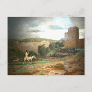 Jean-Leon Gerome - Eintritt Christi in Jerusalem Postkarte
