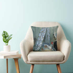 Jean Monet in seiner Wiege von Claude Monet Kissen