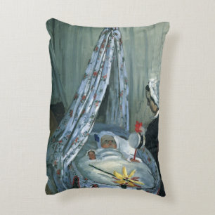 Jean Monet von Claude Monet in Seiner Wiege Zierkissen