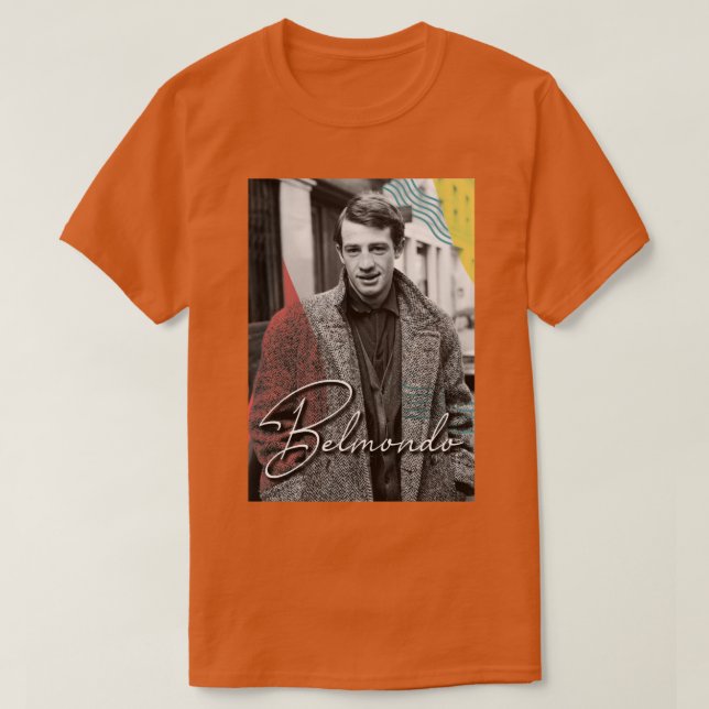 Jean Paul Belmondo French New Wave T-Shirt (Design vorne)