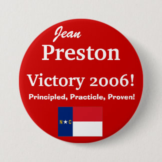 Jean Preston für N.C. Senate Button