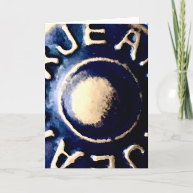 Jean’s Button Karte (Vorderseite)