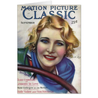 Jeanette Loff Vintage 1929 Film-Magazin-Karte
