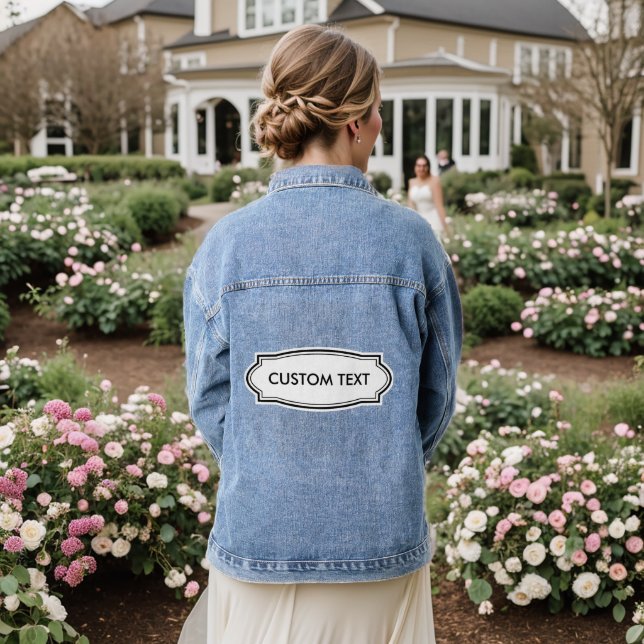 Jeanjacke mit individuellem Logo Jeansjacke (Hochzeit Rückseite)