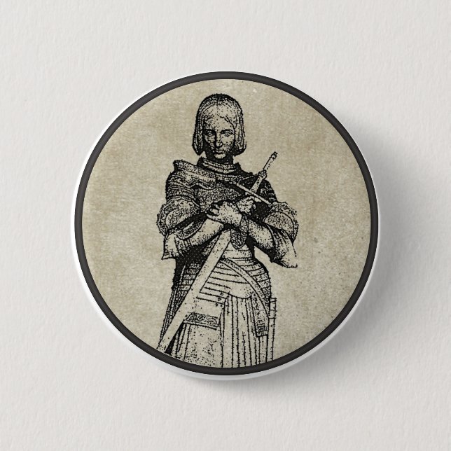 Jeanne D'Arc Button (Vorderseite)