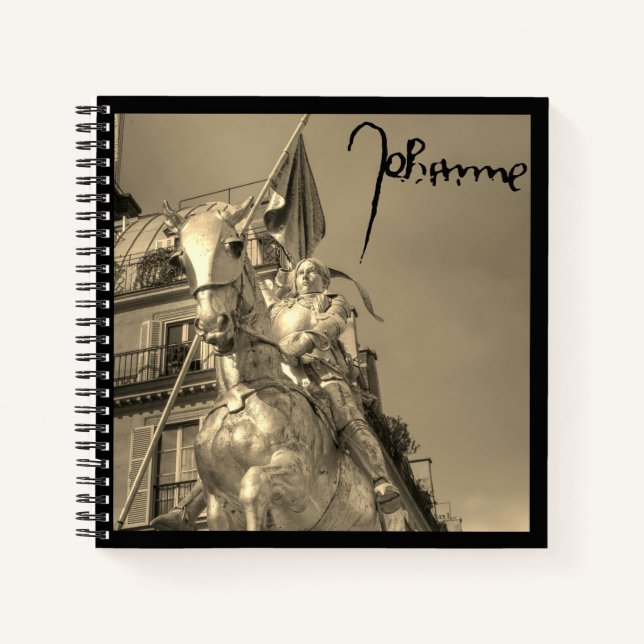 Jeanne d'Arc – Johanna von Orléans – Saint Joan Notizbuch (Vorderseite)