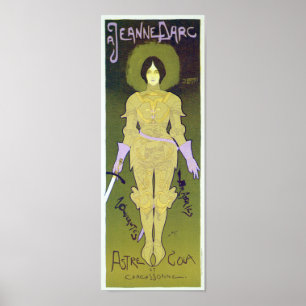Jeanne d'Arc kostümiert Werbungs-Plakat Poster