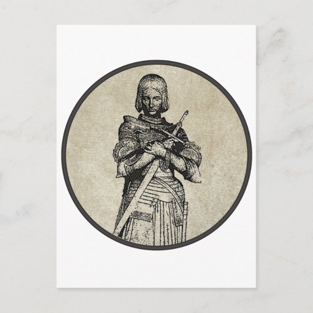 Jeanne d'Arc Postkarte (Vorderseite)