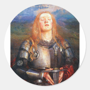 Jeanne d'Arc Runder Aufkleber