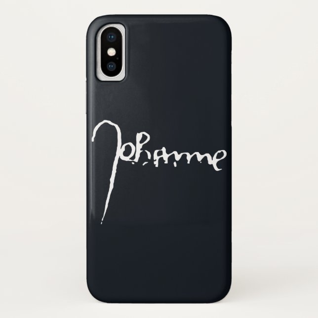Jeanne d'Arc Saint Joan Heilige Johanna Signature Case-Mate iPhone Hülle (Rückseite)