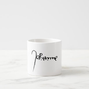 Jeanne d'Arc Saint Joan Heilige Johanna Signature Espressotasse