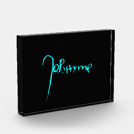 Jeanne d'Arc Saint Joan Heilige Johanna Signature Fotoblock