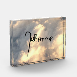 Jeanne d'Arc Saint Joan Heilige Johanna Signature Fotoblock