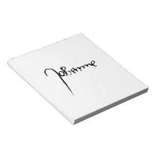 Jeanne d'Arc Saint Joan Heilige Johanna Signature Notizblock