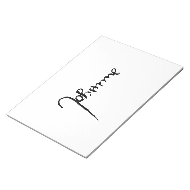Jeanne d'Arc Saint Joan Heilige Johanna Signature Notizblock (angewinkelt)